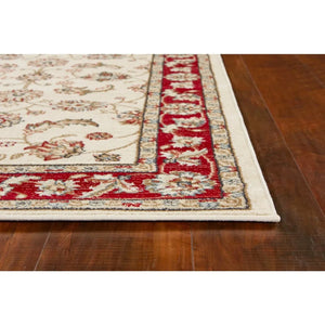 Avalon-5613 Mahal Ivory/Red Rug