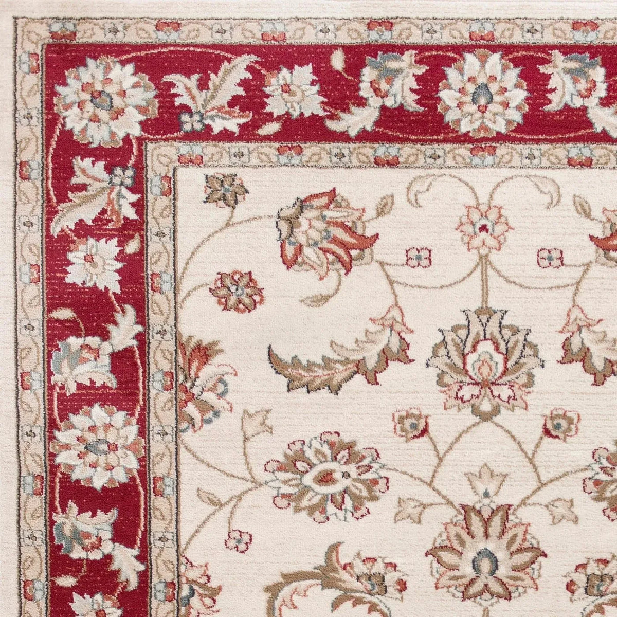 Avalon-5613 Mahal Ivory/Red Rug