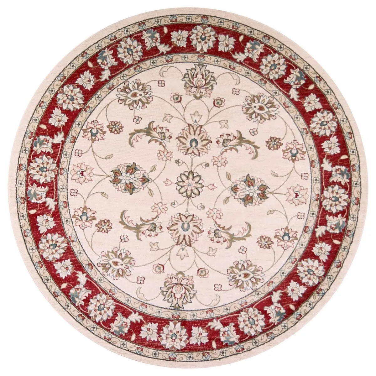 Avalon-5613 Mahal Ivory/Red Rug