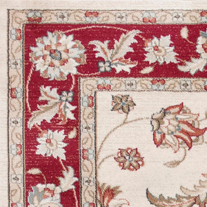 Avalon-5613 Mahal Ivory/Red Rug