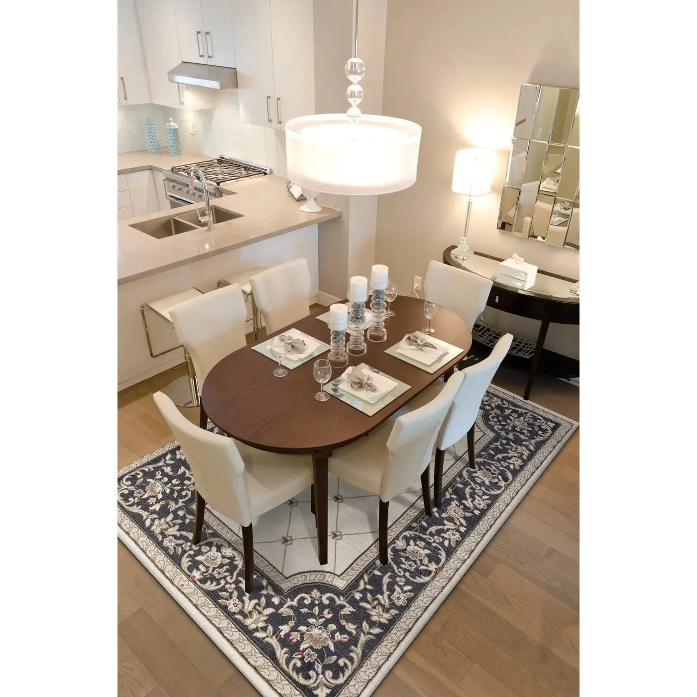 Avalon 5614 Courtyard Ivory/Grey Rug