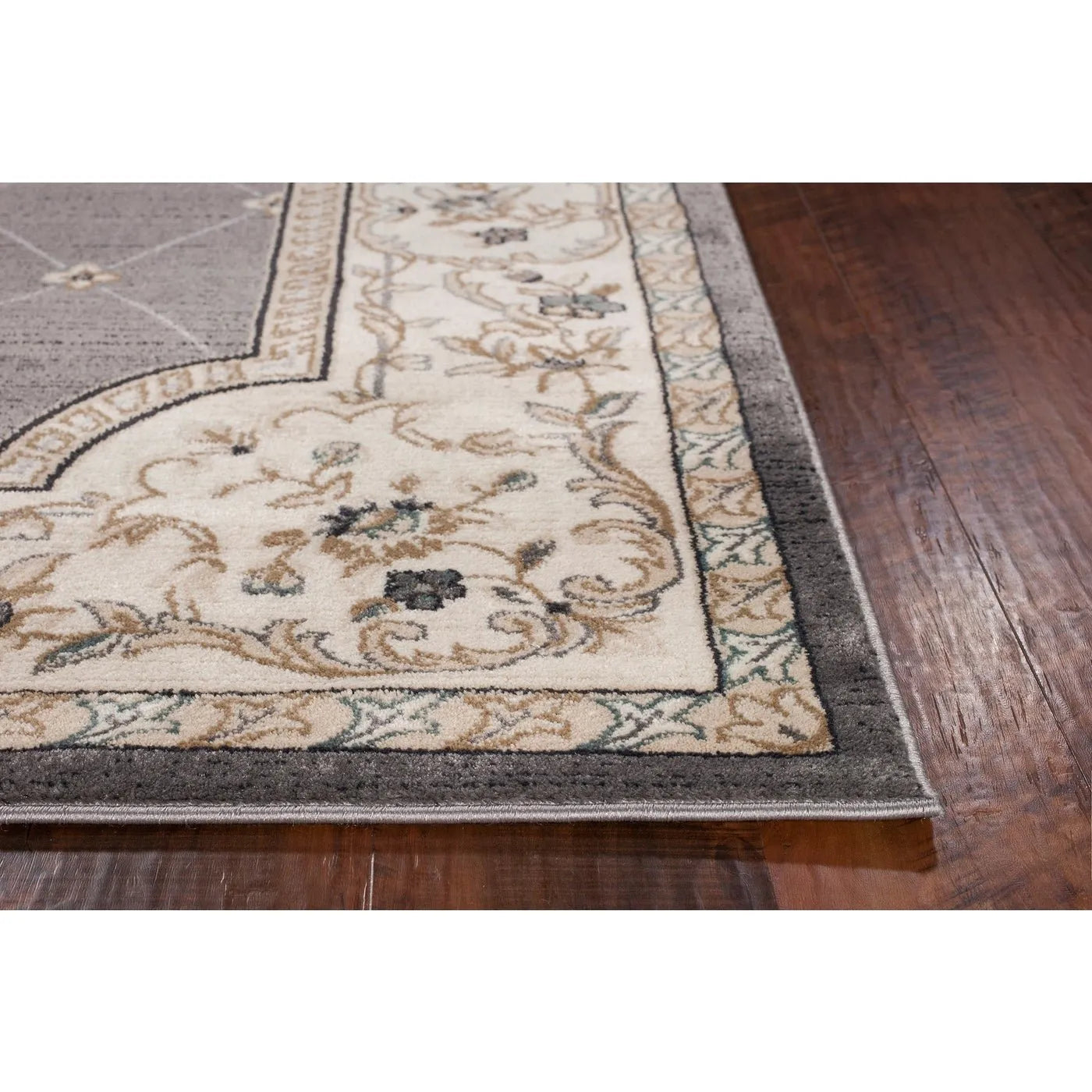 Avalon 5615 Courtyard Grey/Ivory Rug
