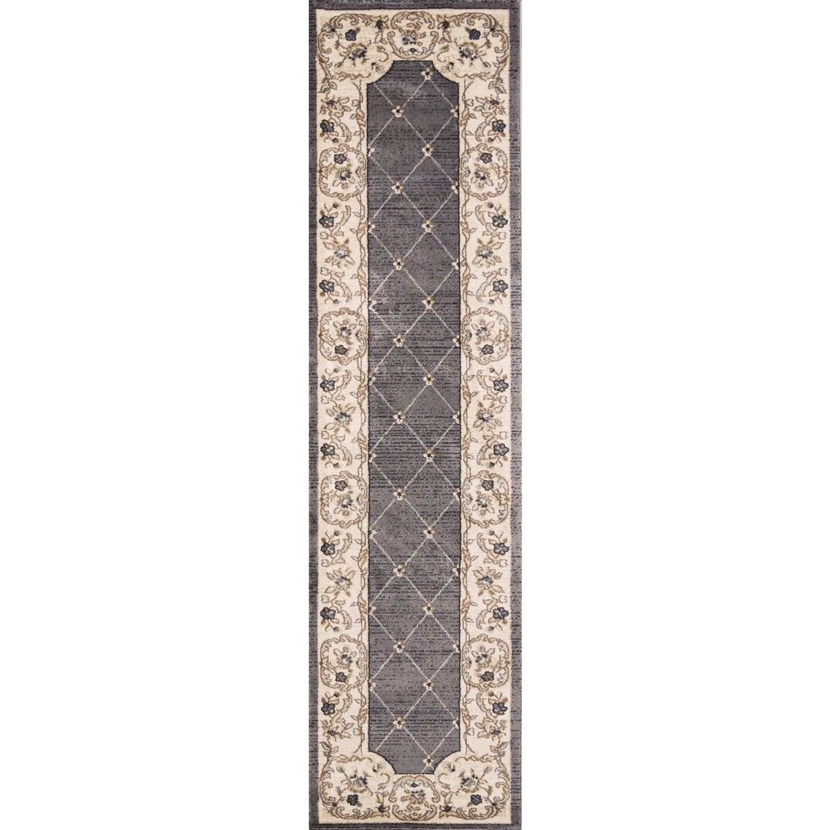 Avalon-5615 Courtyard Grey/Ivory Rug