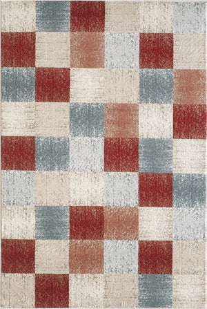 Avalon 5616 Checkered Brown Rug
