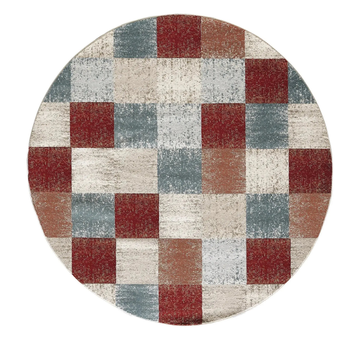 Avalon 5616 Checkered Brown Rug