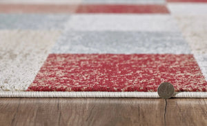 Avalon 5616 Checkered Brown Rug