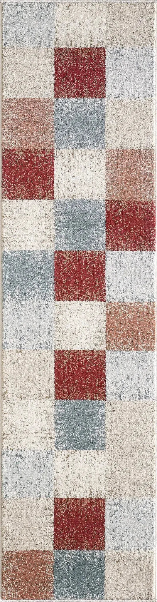 Avalon 5616 Checkered Brown Rug