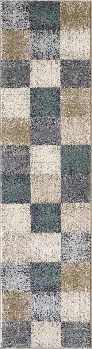 Avalon 5617 Checkered Ivory Rug