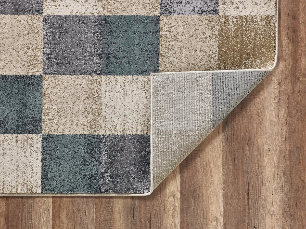 Avalon 5617 Checkered Ivory Rug