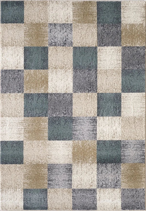 Avalon 5617 Checkered Ivory Rug
