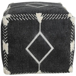 Avant-garde 34048BLK Black Pouf