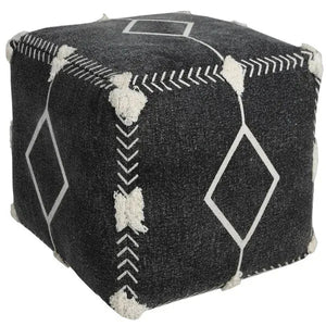 Avant-garde 34048BLK Black Pouf