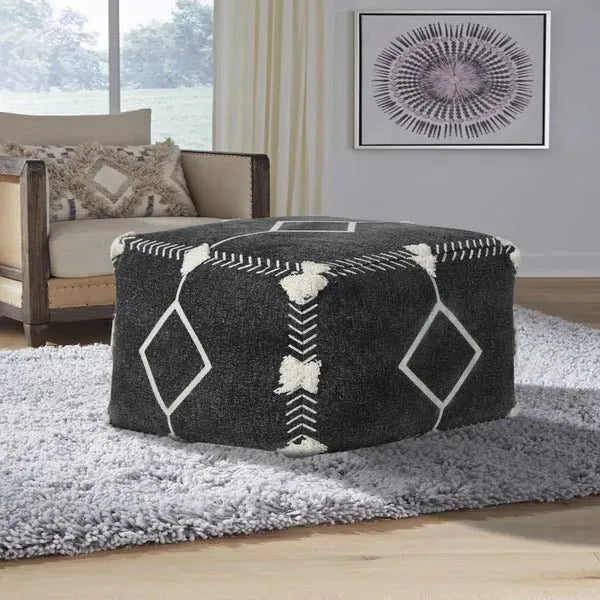 Avant-garde 34048BLK Black Pouf