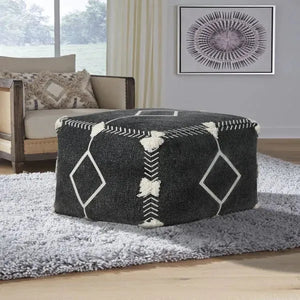 Avant-garde 34048BLK Black Pouf