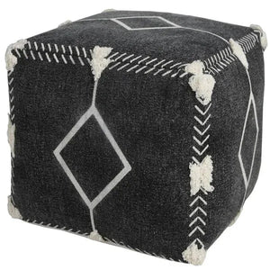 Avant-garde 34048BLK Black Pouf