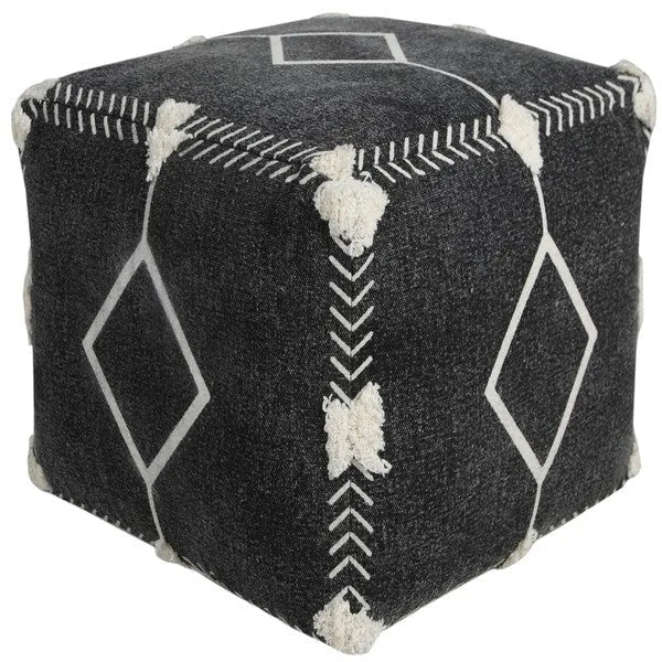 Avant-garde 34048BLK Black Pouf