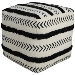 Avant-garde 34057BLK Black Pouf