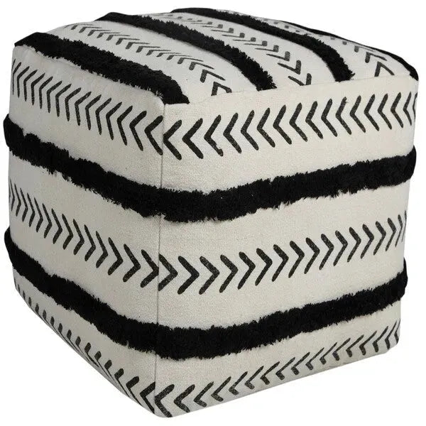 Avant-garde 34057BLK Black Pouf