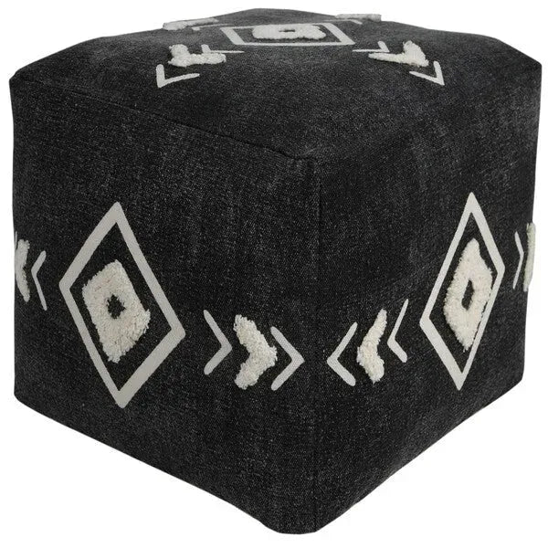 Avant-garde 34062BLK Black Pouf