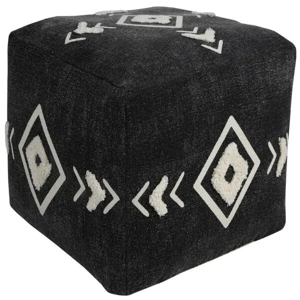 Avant-garde 34062BLK Black Pouf