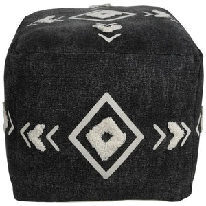Avant-garde 34062BLK Black Pouf