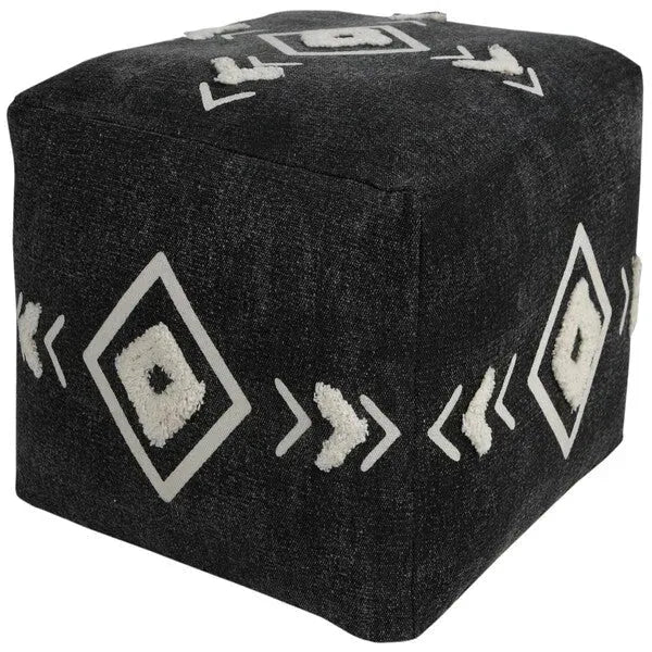 Avant-garde 34062BLK Black Pouf