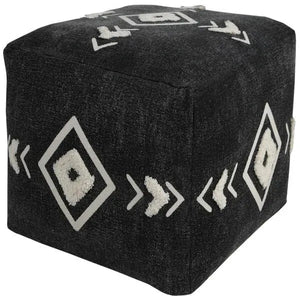 Avant-garde 34062BLK Black Pouf