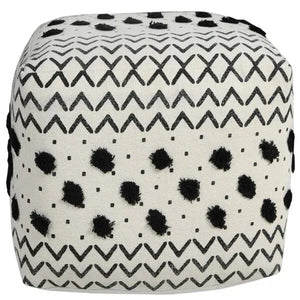 Avant-garde 34063BLK Black Pouf