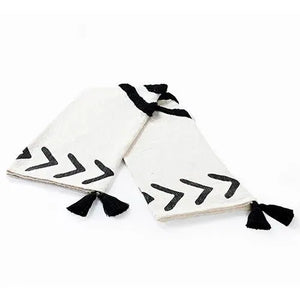 Avant-garde 80199BKN Black/Natural Throw Blanket