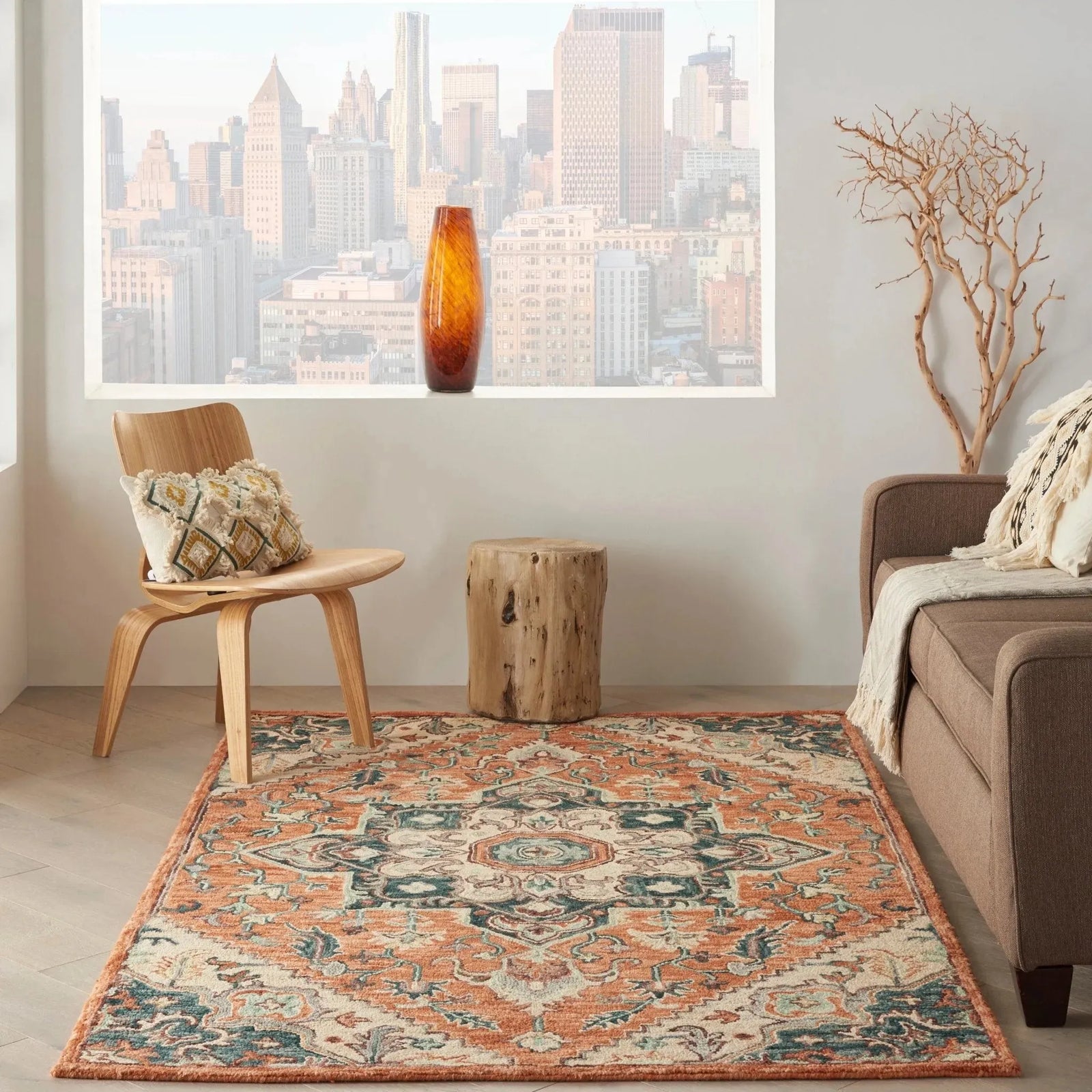 Bahari BAH02 Rust Rug