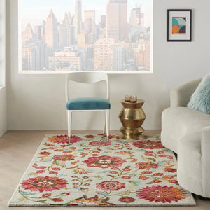 Bahari BAH04 Grey/Multi Rug