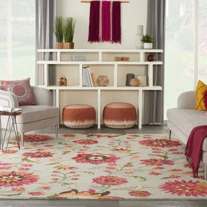 Bahari BAH04 Grey/Multi Rug