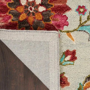 Bahari BAH04 Grey/Multi Rug