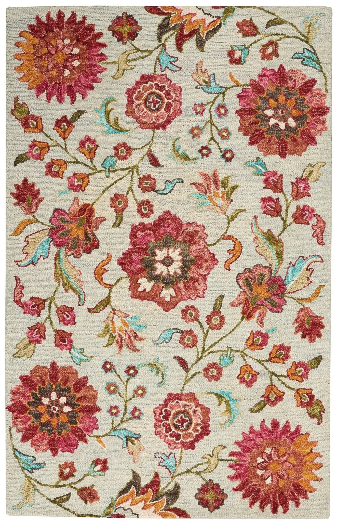 Bahari BAH04 Grey/Multi Rug