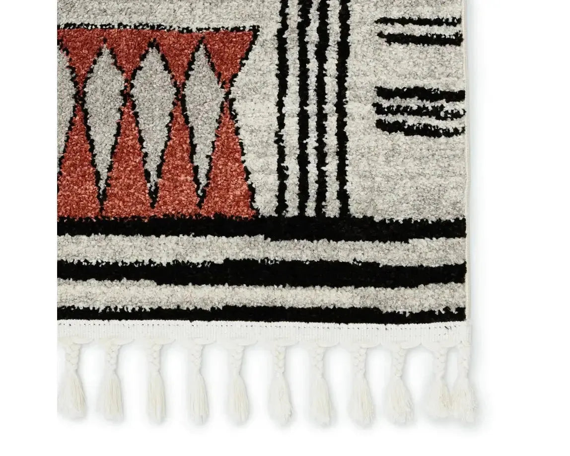 Bahia BAH01 Grey/White Rug