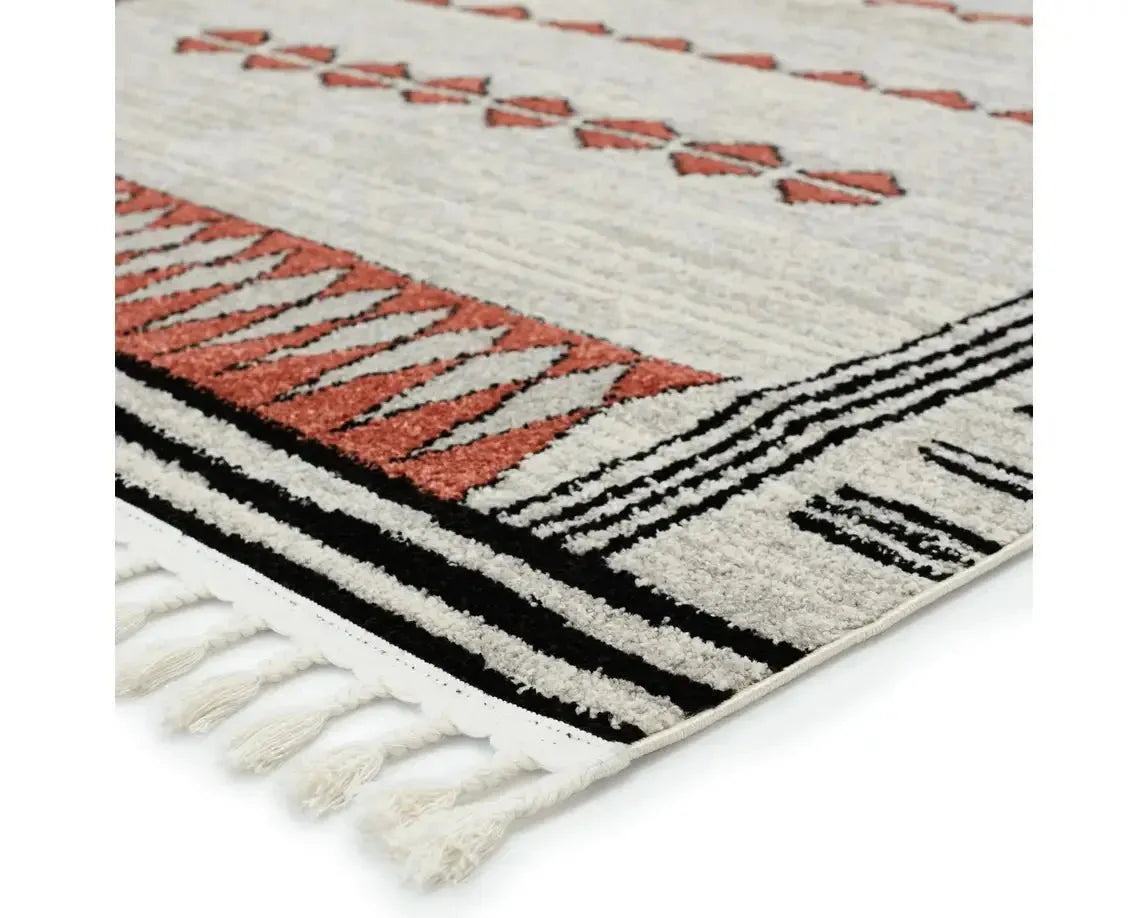 Bahia BAH01 Grey/White Rug