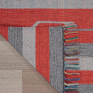 Baja BAJ01 Grey/Red Rug