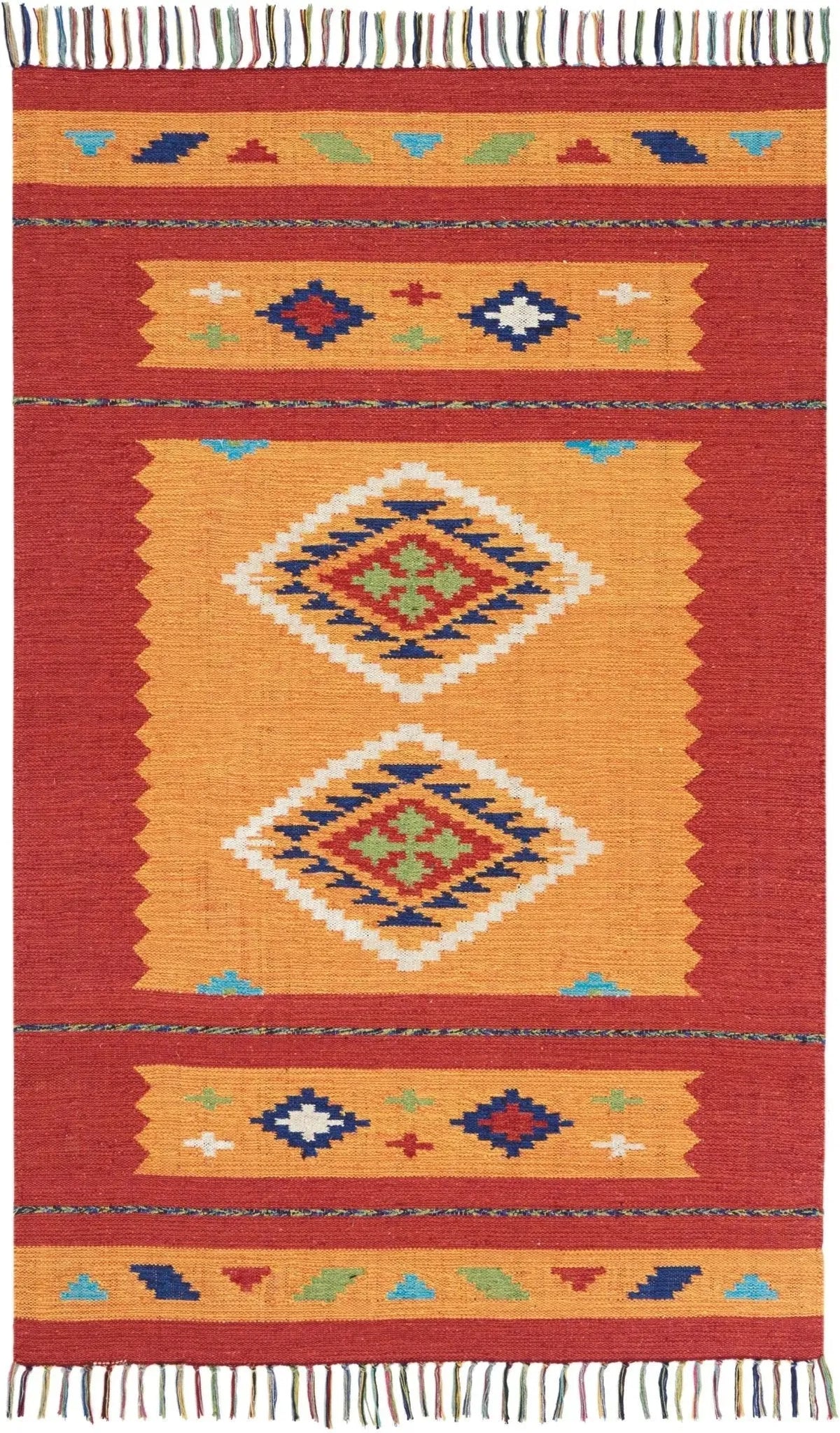 Baja BAJ02 Yellow/Red Rug
