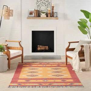 Baja BAJ02 Yellow/Red Rug