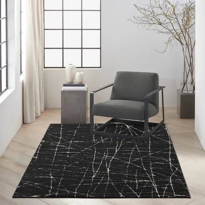 Balance BLN02 Black/Ivory Rug