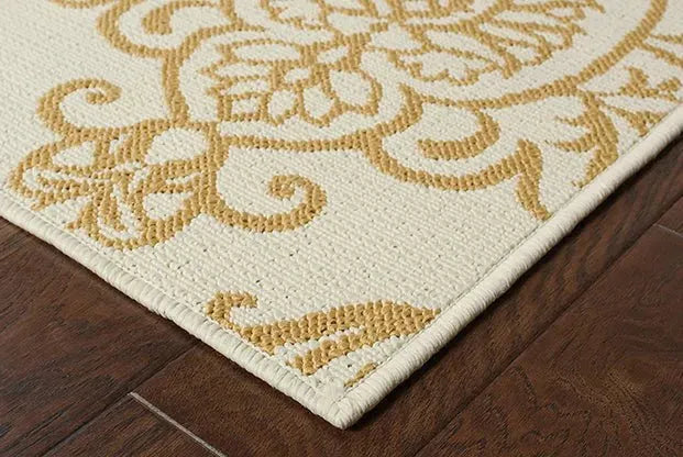 Bali 8424J Ivory/ Gold Rug