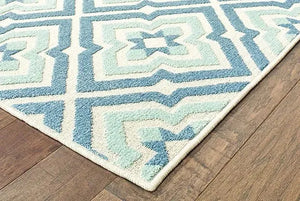 Barbados 1801H Blue Ivory Rug