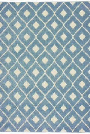 Barbados 5502B Blue Ivory Rug