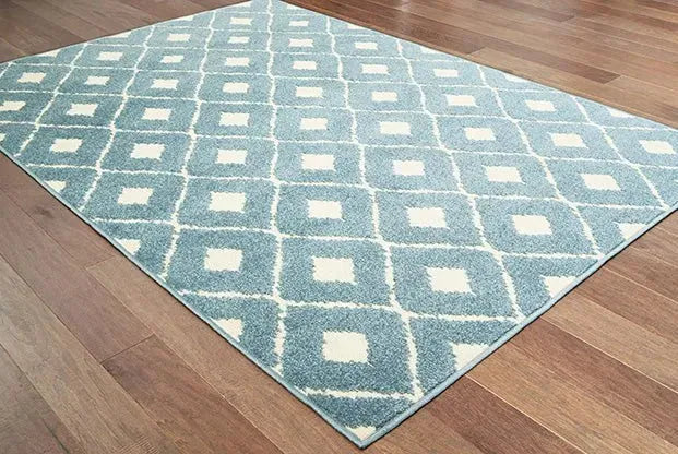 Barbados 5502B Blue Ivory Rug