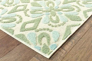 Barbados 5994J Ivory Green Rug