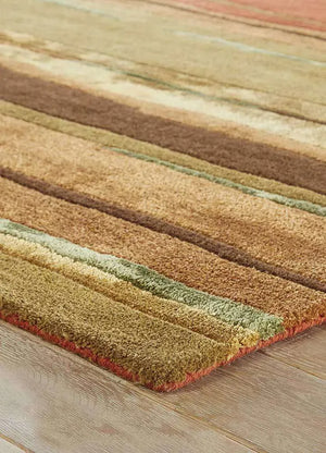 Baroque BQ06 Bernini Classic Rust / Bronze Green Rug