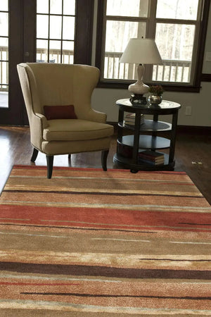 Baroque BQ06 Bernini Classic Rust / Bronze Green Rug