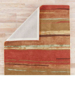 Baroque BQ06 Bernini Classic Rust / Bronze Green Rug
