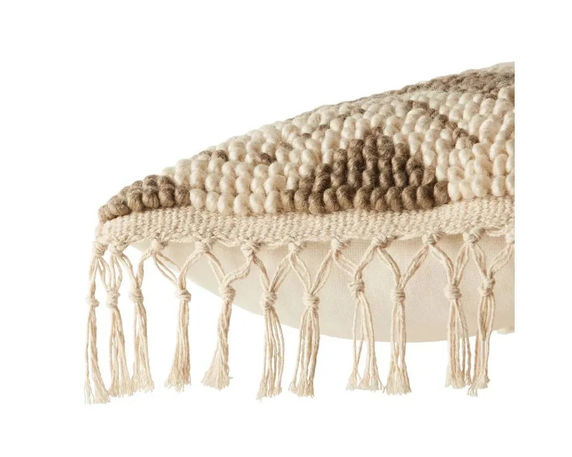 Bayu BAY01 Olive/Ivory Pillow