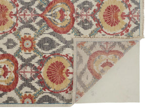 Beall 6712F Orange/Gray Rug